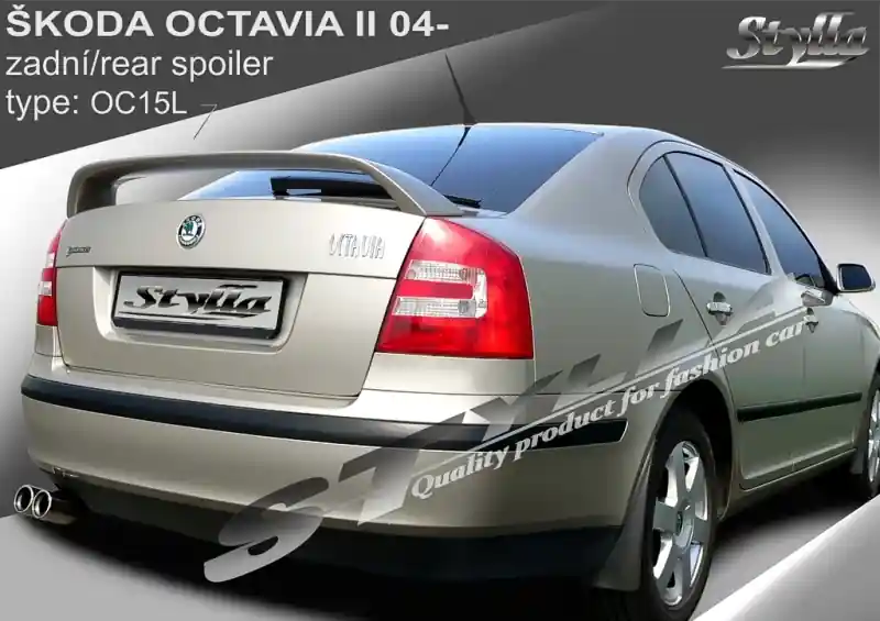 Zadní spoiler Škoda Octavia II (2004 - 2012) - Stylla OC15L Nejlepší Cena