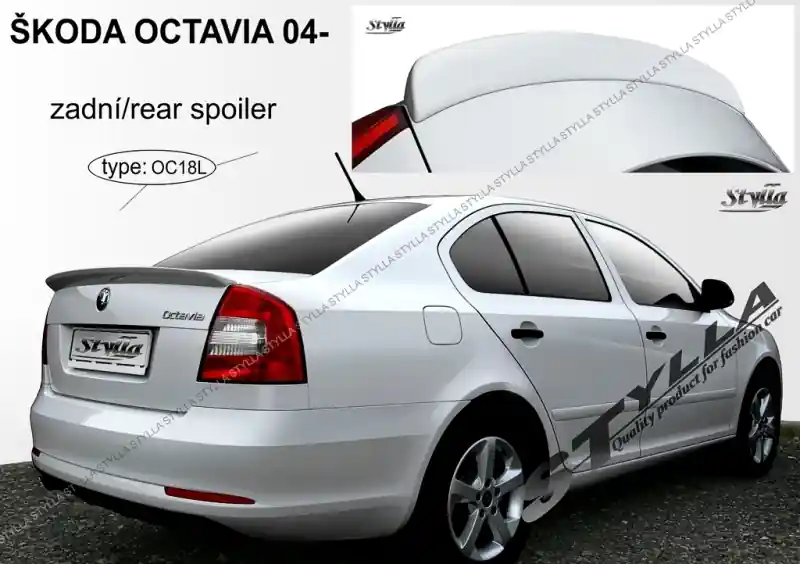 Zadní spoiler Škoda Octavia II (2004 - 2012) - Stylla OC18L Levný