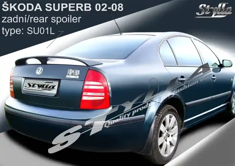 Vysoce Kvalitní Zadní spoiler Škoda Superb I (2001 - 2008) - Stylla SU01L
