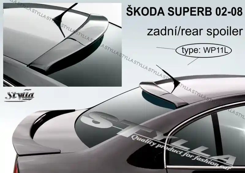 Oblíbený Střešní spoiler - stříška Škoda Superb I (2001 - 2008) - Stylla WP11C