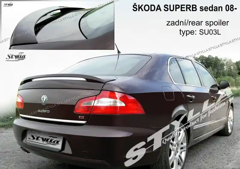 Zadní spoiler Škoda Superb II (2008 - 2013) - Stylla SU03L Akční Nabídka