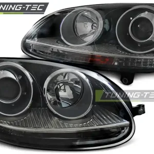 Přední čirá světla Volkswagen Golf V GTI (2003 - 2009) - černé Must-Have
