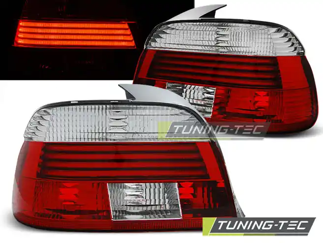 Zadní čirá LED světla BMW 5 E39 (2000 - 2003) Super Cena
