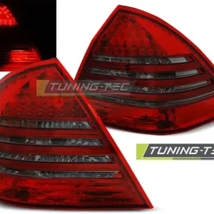 Finální Výprodej Zadní čirá LED světla Mercedes Benz C W203 (2000 - 2004) - červené kouřové