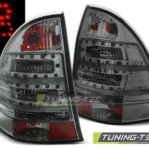 Sezónní Sleva Zadní čirá LED světla Mercedes Benz C S203 - Combi (2001 - 2007) - kouřové