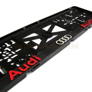 Odeslání Ihned Podznačky 3D - podložky SPZ Audi (2 ks) - červené