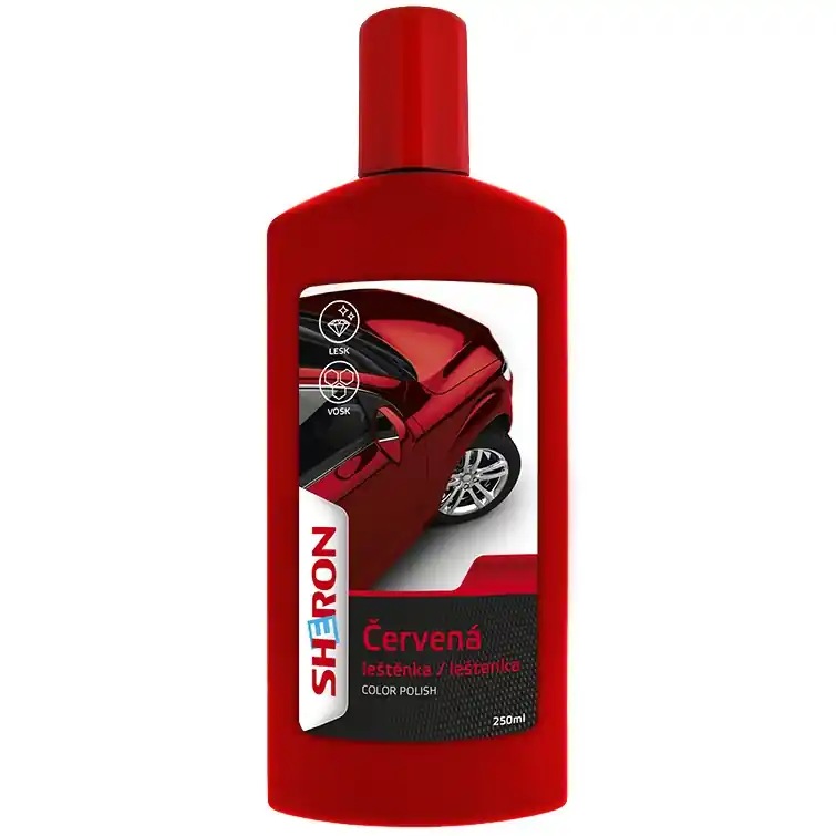 Akce Barevná leštěnka Sheron - červená (250 ml)