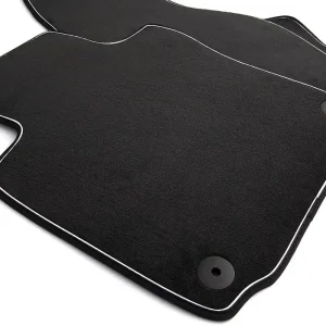 Vrácení Zdarma Textilní autokoberce Mercedes Benz S W221 (2005 - 2013) - krátká verze s fixací a bílým lemem SPORTLINE