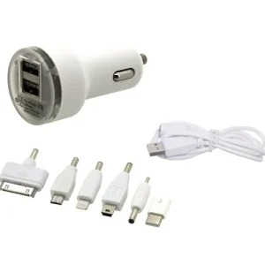 Originální USB nabíječka 12/24V 2100/1000 mA iPhone 5, iPhone 4, micro USB, mini USB, Nokia - Compass