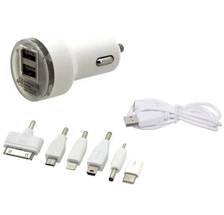 Originální USB nabíječka 12/24V 2100/1000 mA iPhone 5, iPhone 4, micro USB, mini USB, Nokia - Compass