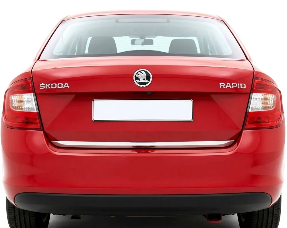 Poslední Šance Lišta spodní hrany víka kufru Škoda Rapid Liftback (2012 - 2019) chromovaná OMTEC