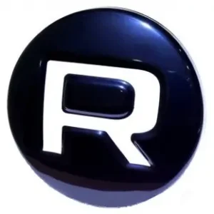 Kryt předního znaku - emblému Škoda Rapid (2012 - 2019) - "R" černý - Reflective White Finální Výprodej
