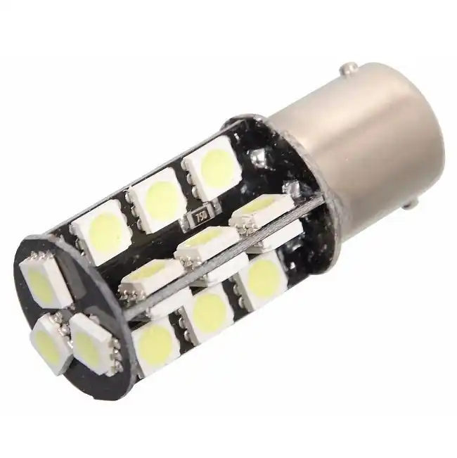 CAN-BUS diodová žárovka BA15S - 27 SMD LED - bílá (1 ks) - Compass Aktuální