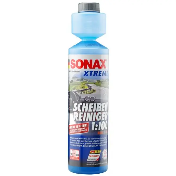 Vysoce Kvalitní Letní kapalina do ostřikovačů SONAX XTREME, koncentrát 1 100, 250 ml