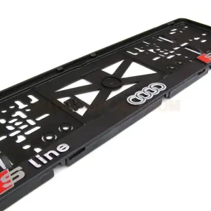 Podznačky 3D - podložky SPZ Audi S-Line (2 ks) Akční Nabídka