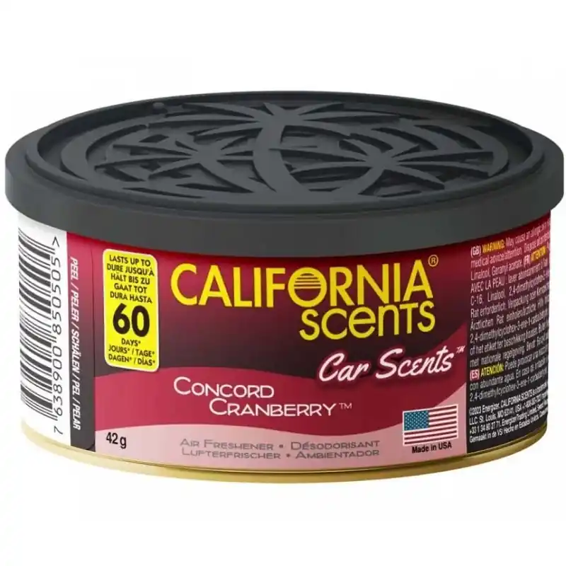 Vůně do auta, plechovka CALIFORNIA CAR SCENTS, brusinky Concord Cranberry Super Cena