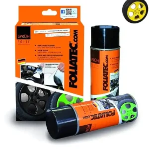 Expresní Doručení Barva na kola FOLIATEC, žlutá lesklá fólie ve spreji, 800 ml