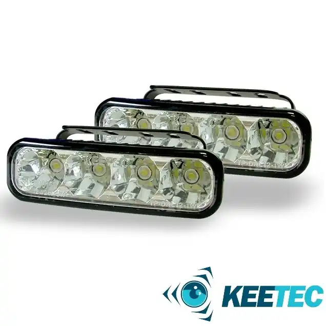 Akce Denní svícení - LED světla Keetec 4 LED - model DRL 12-1W (12 / 24V)