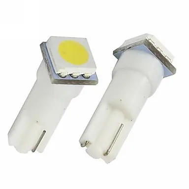 Must-Have LED žárovky T5 12V do palubní desky, bílé, 2 ks