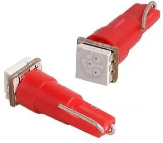 Dokud Zásoby Vydrží LED žárovky T5 12V do palubní desky, červené, 2 ks