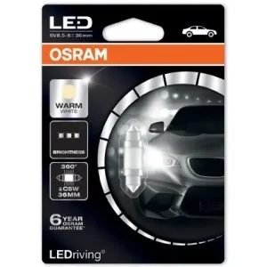 LED sufitová žárovka OSRAM C5W 12V 36 mm WarmWhite 4000°K - 6498WW-01B (1 ks) Rychlé Dodání
